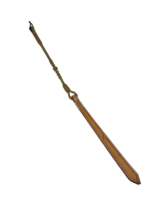Rawhide Quirt with Laced Popper