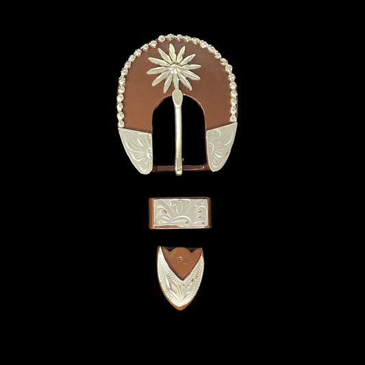Sierra Flower Buckle Set