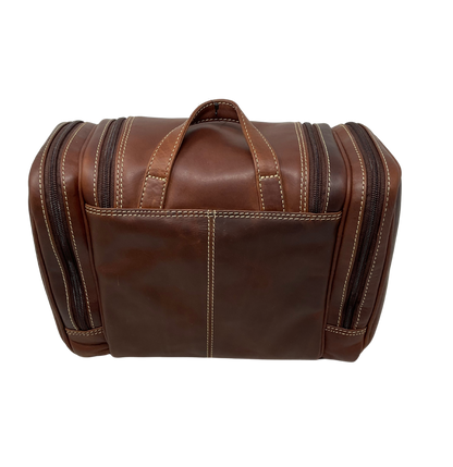 Rugged Earth Leather Toiletry Bag