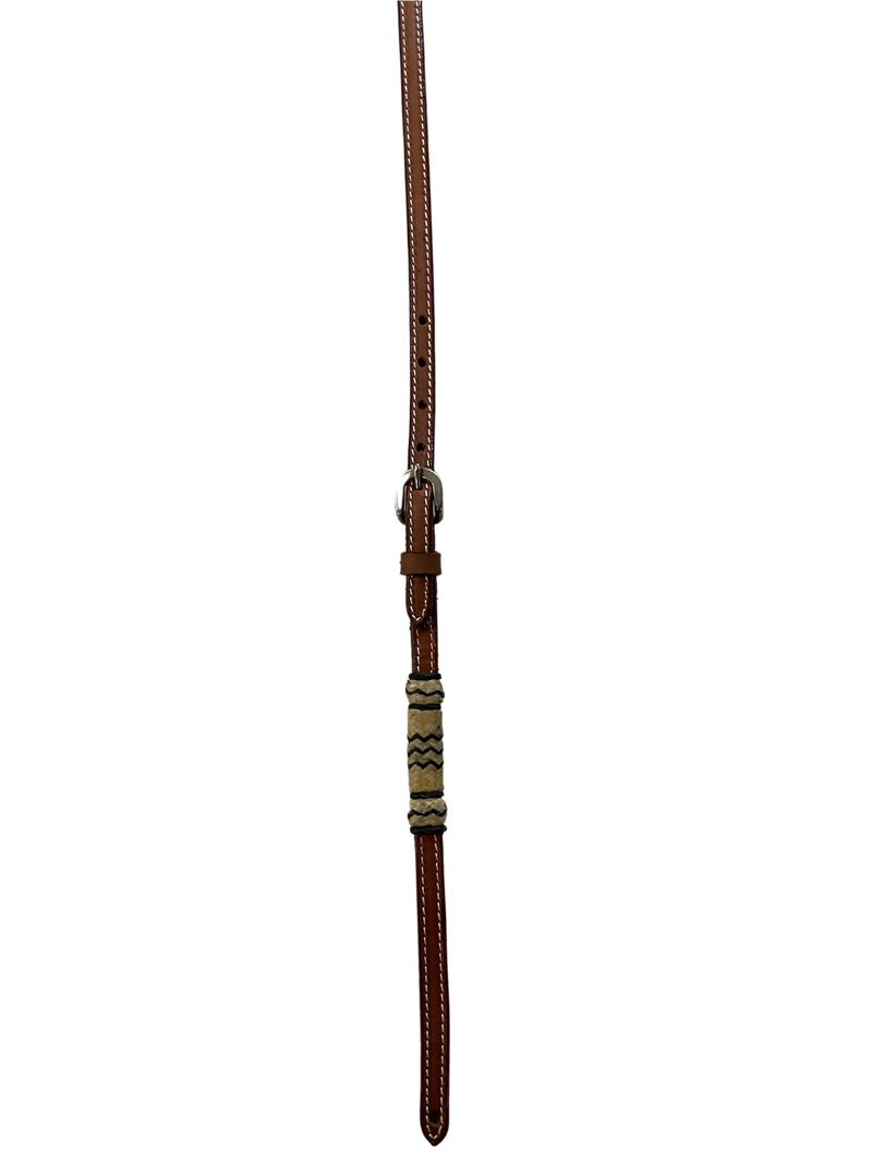Leather Hanger w/Accented Rawhide