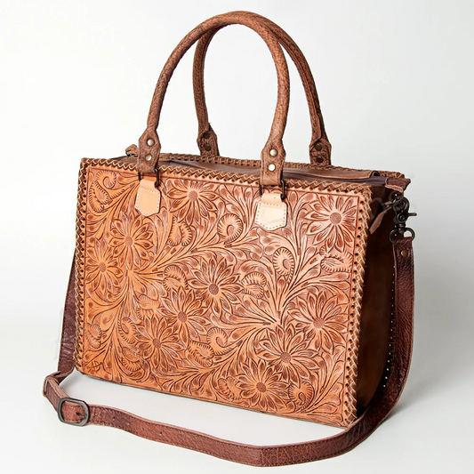 Tooled Leather Bag