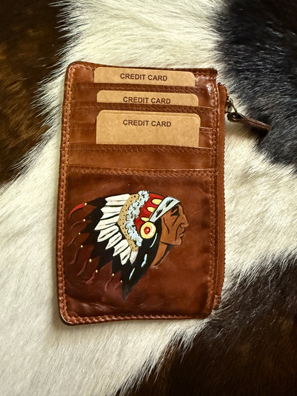 Hand Painted Card Wallets