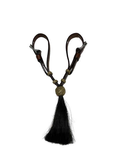 Leather Vaquero Curb w/Tassel