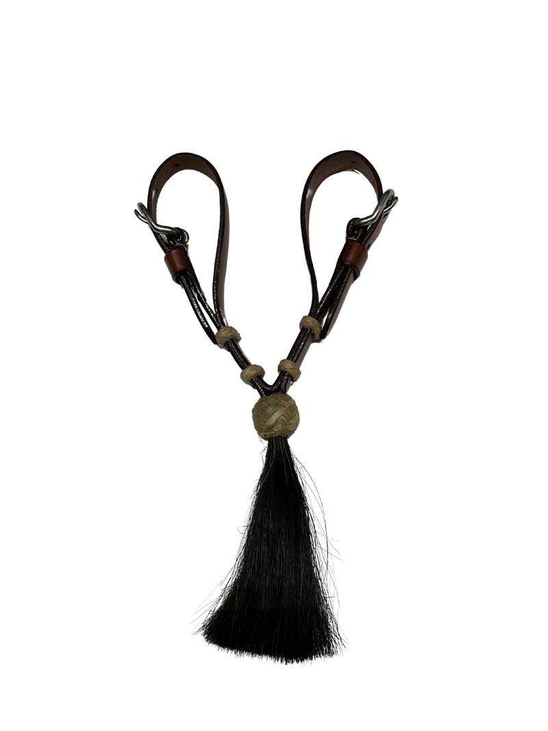 Leather Vaquero Curb w/Tassel
