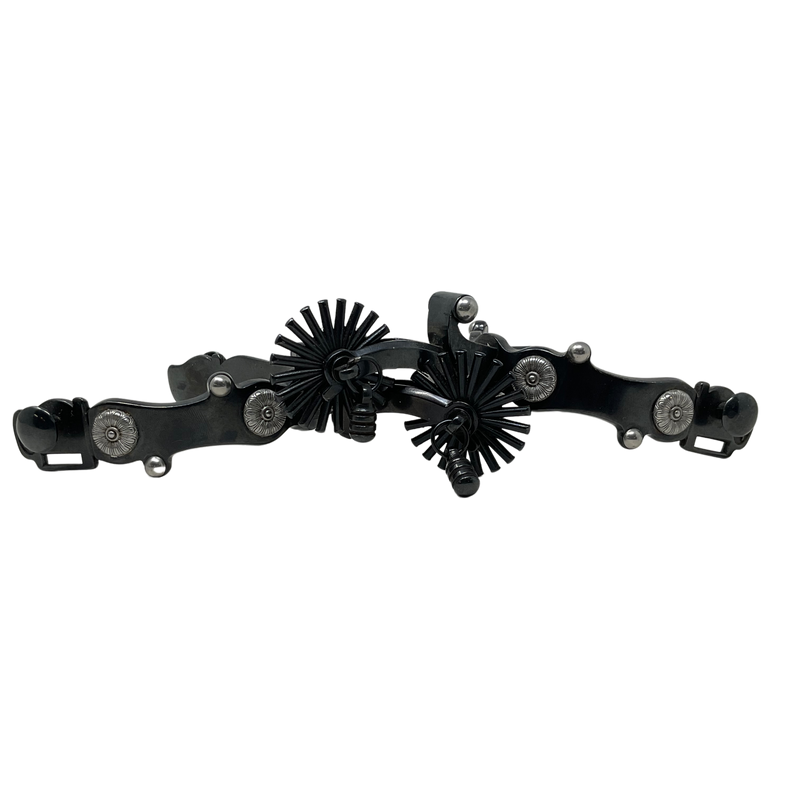 OTB30 Black- 1 3/4" 21 Point Rowel w/Jingle Bobs