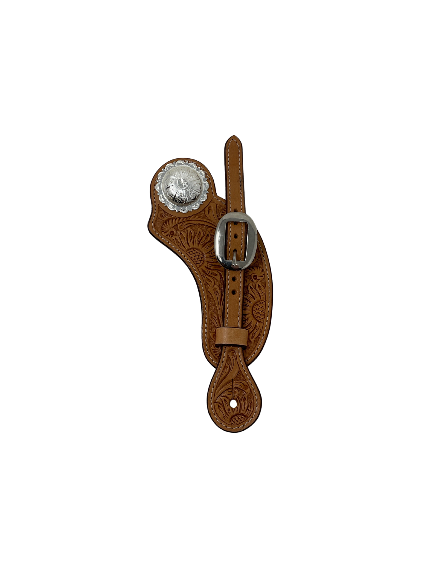 Ladies Spur Strap w/Silver Plate