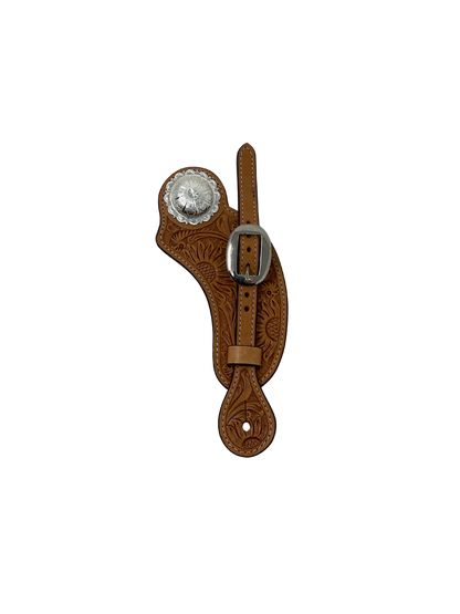 Ladies Spur Strap w/Silver Plate