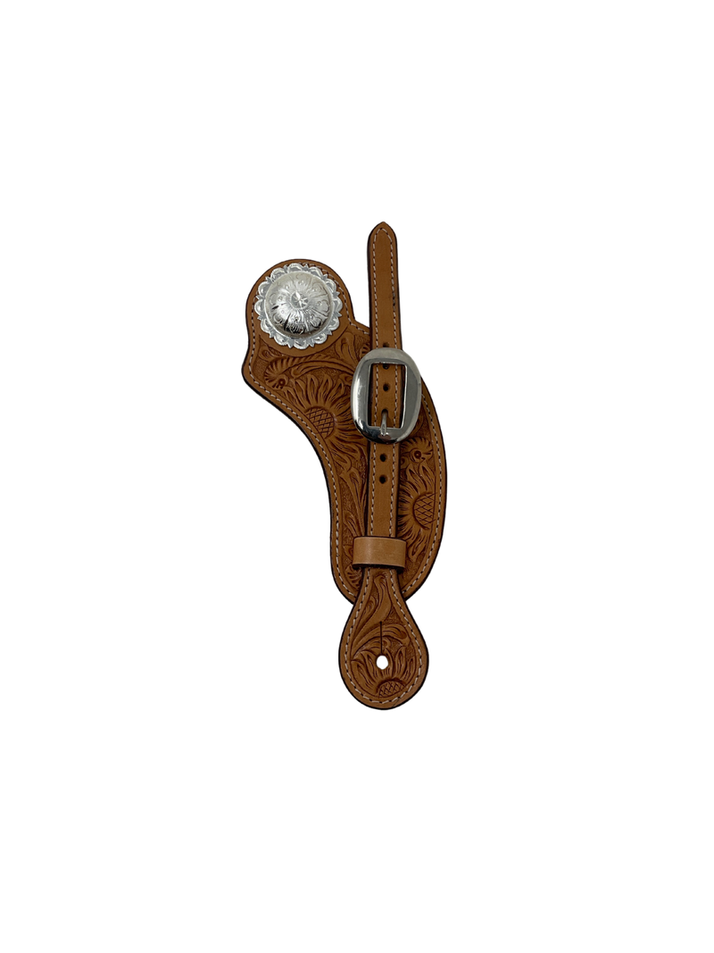 Ladies Spur Strap w/Silver Plate