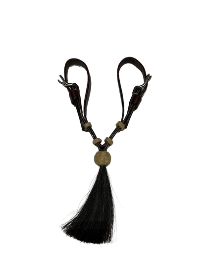 Leather Vaquero Curb w/Tassel