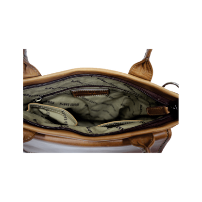 Rugged Earth Leather Tote Purse