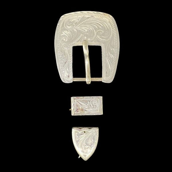 Bixby Buckle Set- Silver Plate