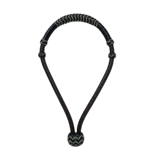 16 Plait Latigo w/Accented Black Noseband