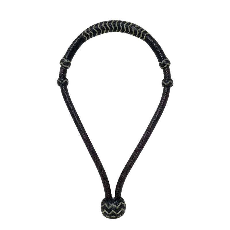 16 Plait Latigo w/Accented Black Noseband
