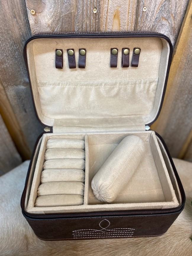 Large Boot Stitch Jewelry Case 1