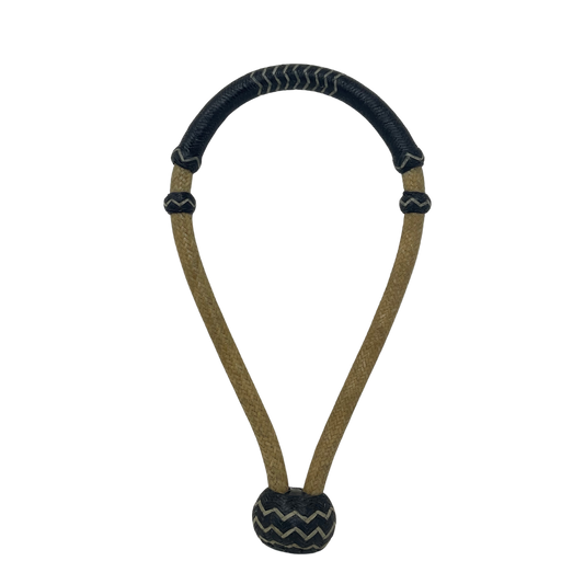 32 Plait Rawhide w/Accented Black Bosal