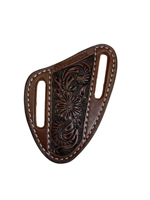 Floral Carved Leather Knife Sheath