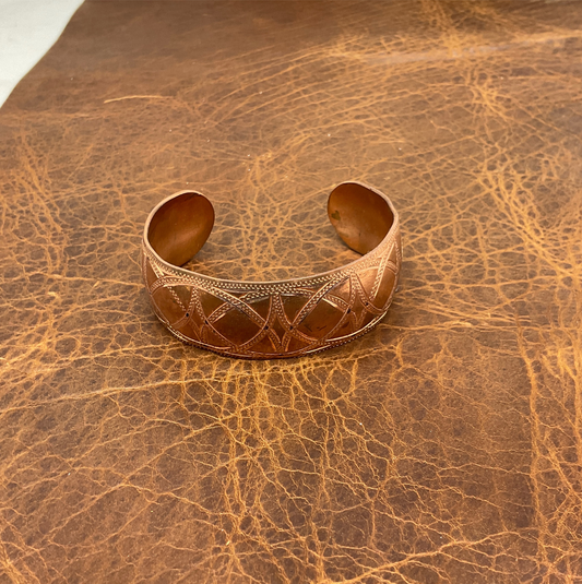 Copper Inlaid Cuff Bracelet