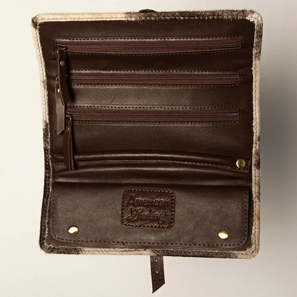 Cowhide Folding Jewelry Case