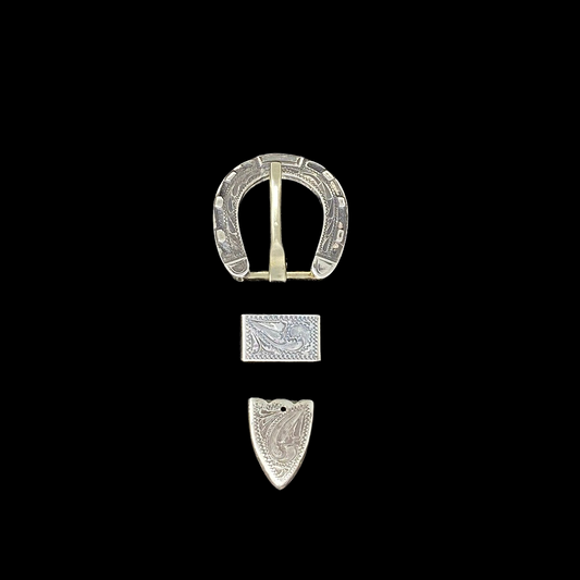 Antiqued Horseshoe Buckle Set