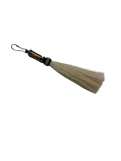 Horse Hair Tassel w/Beads Zipper Pull