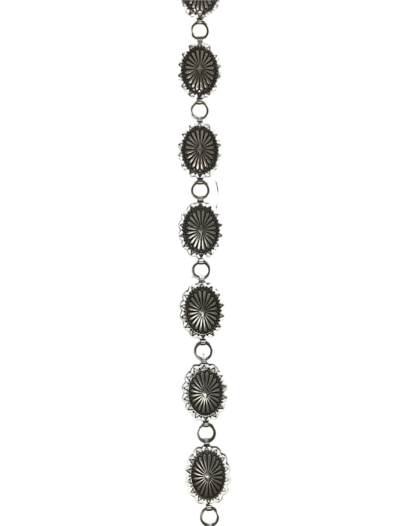 Nickel Concho Belt