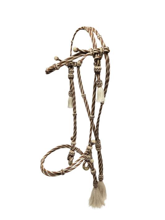 Hitched Horsehair Headstall Round w/Nose Band