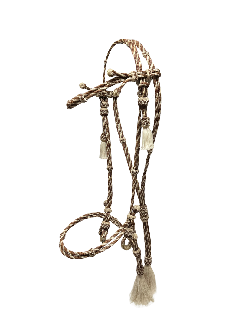 Hitched Horsehair Headstall Round w/Nose Band