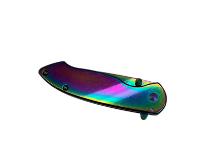 Metallic Single Blade Folding Knife