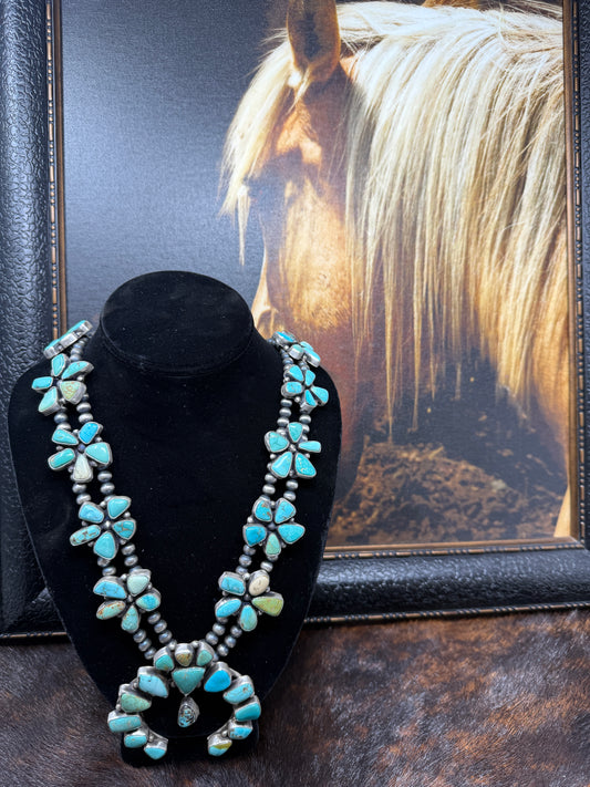 Turquoise Squash Blossom