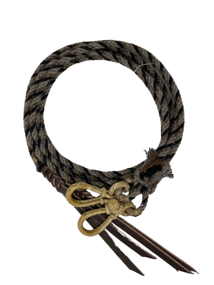 Alpaca Split Rein W/Rawhide Connectors