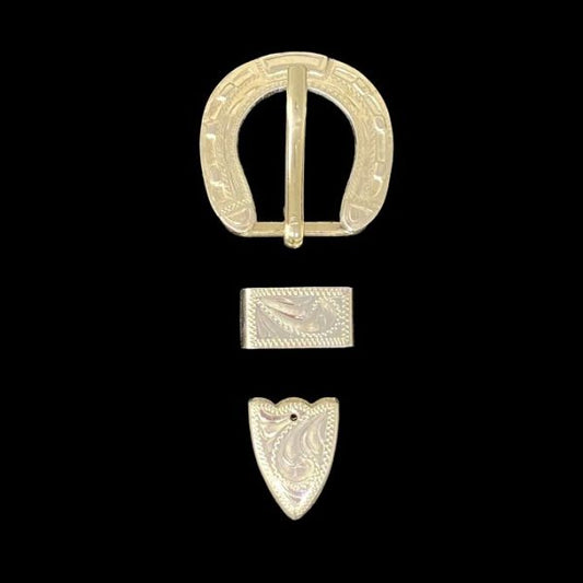 Horseshoe Buckle Set- Silver Plate