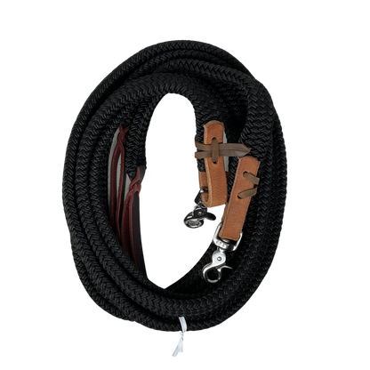 1" Flat Nylon Hollow Core Split Reins