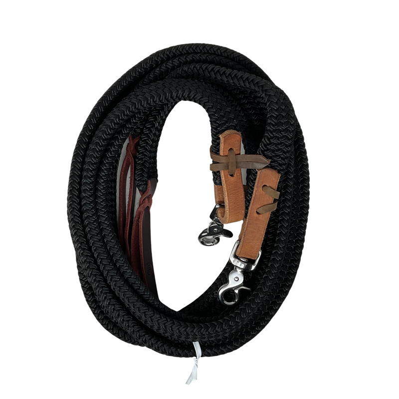 1" Flat Nylon Hollow Core Split Reins