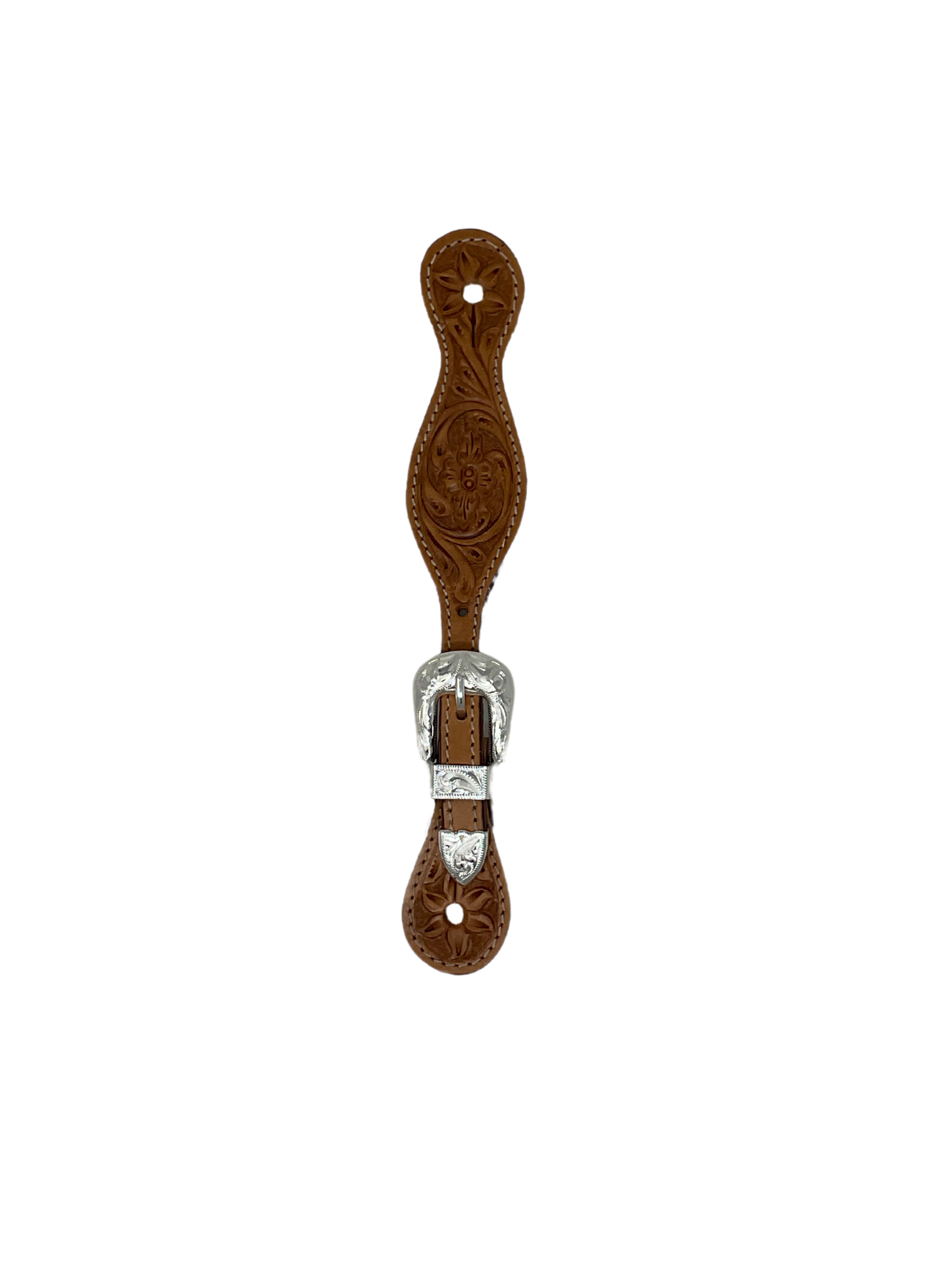 Ladies Spur Strap w/Silver Plate