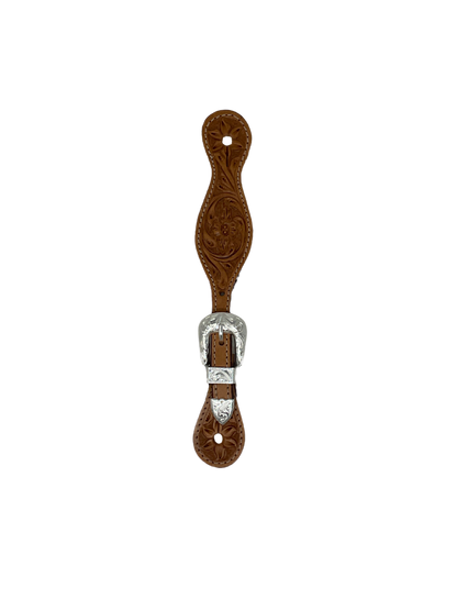 Ladies Spur Strap w/Silver Plate