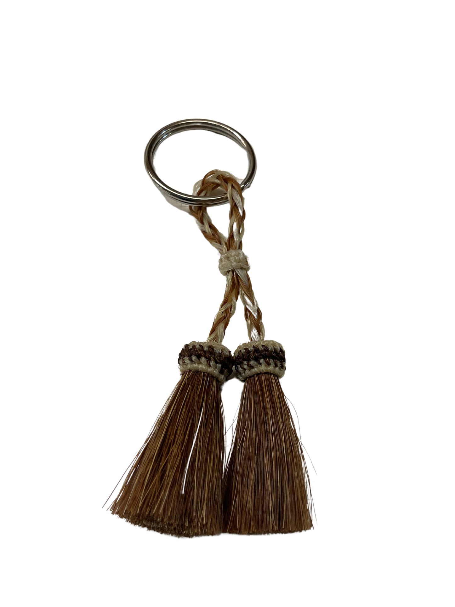 Double Tassel Horsehair Keychain