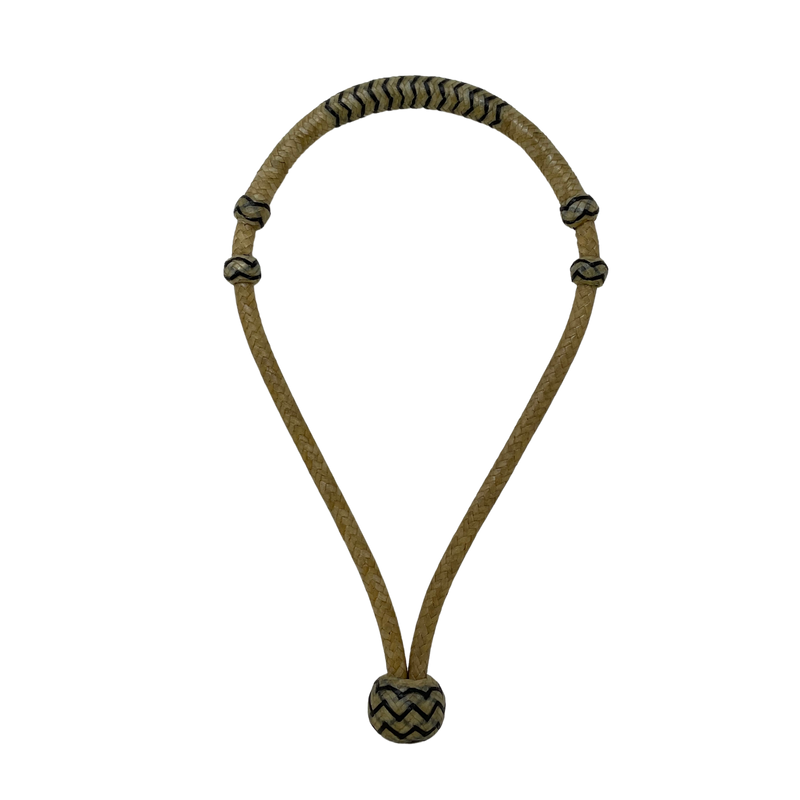 12 Plait 3/8" Bosalita Nautral w/Accents