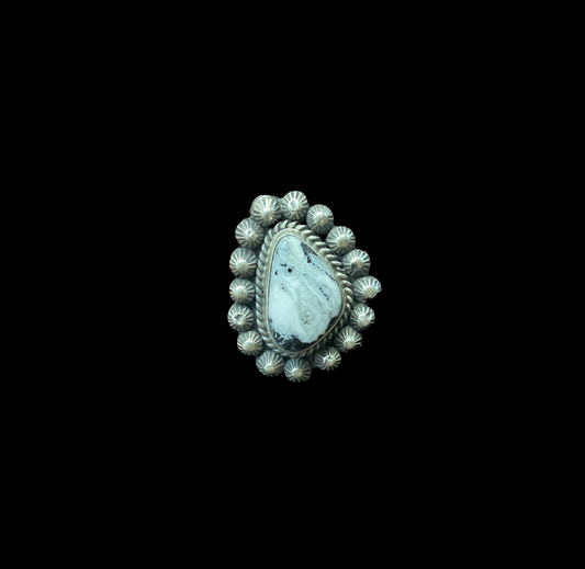 White Buffalo w/Sterling Ring