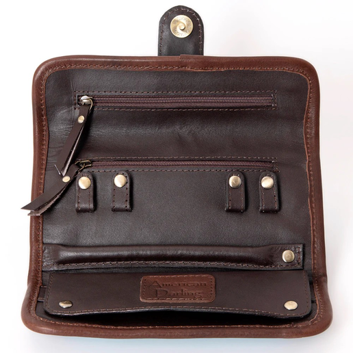 Cowhide Folding Jewelry Case