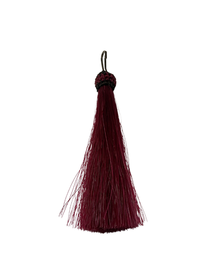 Colored Horsehair Tassel Zipper Pull