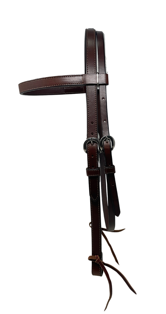 3/4" English Bridle Leather Browband
