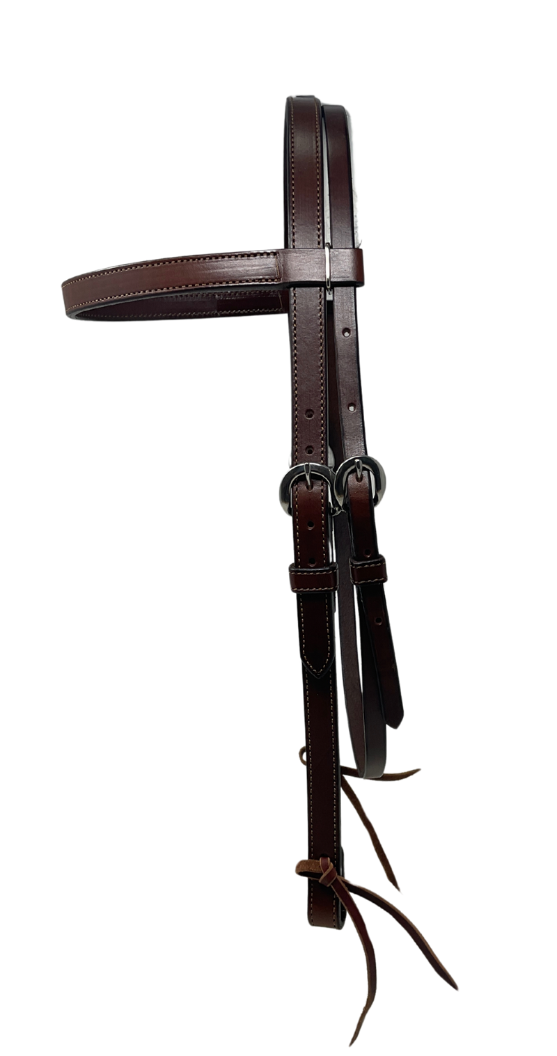 3/4" English Bridle Leather Browband