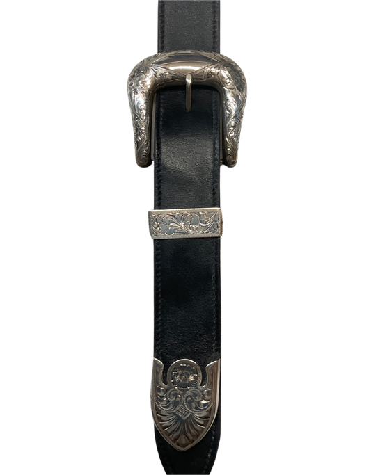 Bohlin 1 1/2" Sterling Buckle Set