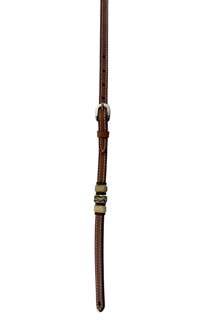 Leather Hanger w/3 Rawhide Buttons