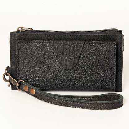 Black Leather Cardholder Wallet