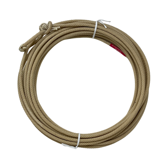 Left Twist 5 strand 5/16" Cotton Ranch Rope-Natural