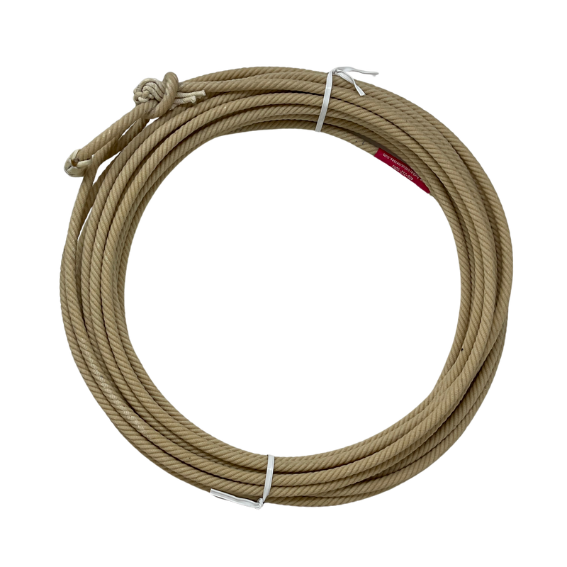 Left Twist 5 strand 5/16" Cotton Ranch Rope-Natural