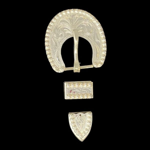 Yuma Berry Buckle Set- Silver Plate
