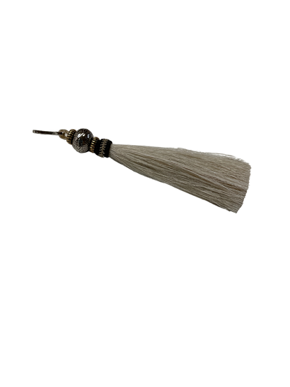 Horse Hair Tassel w/Beads Zipper Pull