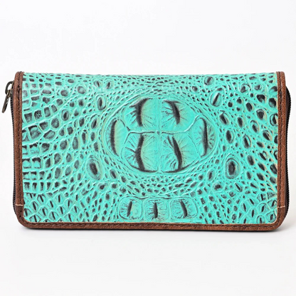 Turquoise Leather Wallet
